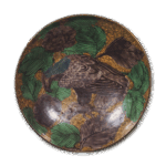 古九谷色绘鹰纹大盘