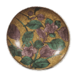 古九谷色绘山茶花纹大盘