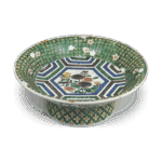 古九谷色绘龟甲纹台盆