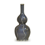 古九谷琉璃釉金银彩瓢形酒壶