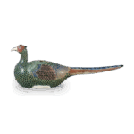 仁清色绘雉香炉