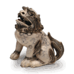 仁清色绘狮子香炉