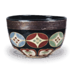 仁清彩绘七宝纹茶碗