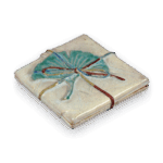 仁清色绘玄猪香合