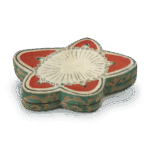 仁清色绘梅花香合