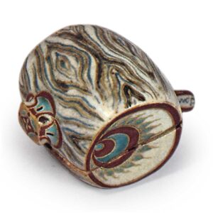 仁清彩绘小槌香盒