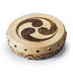 仁清锈绘太鼓形香盒