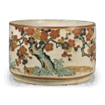 仁清色绘梅图平水指