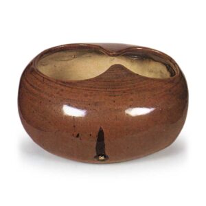 仁清濑户釉瓢形平水指