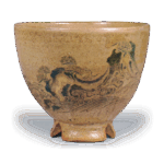 仁清色绘松岛图茶碗