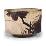 乾山锈彩染付芙蓉图茶碗