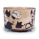 乾山釉下彩芙蓉图茶碗