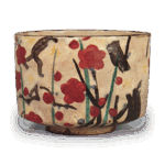 乾山色绘梅纹茶碗