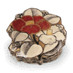 乾山色绘山茶纹香合