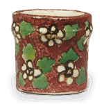 乾山色绘花纹盖置