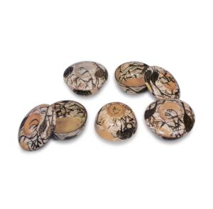 乾山銹絵染付芦鹤纹盖茶碗