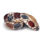 乾山釉下彩葵纹盖碗