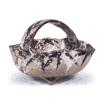 乾山锈绘雪笹纹手盆