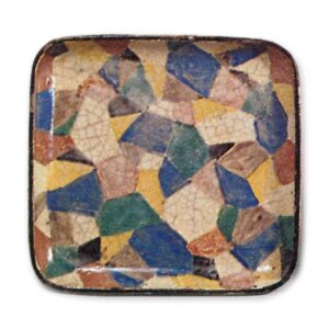 乾山色绘切纸纹小碗