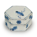 青花瓷器　一只野鸟