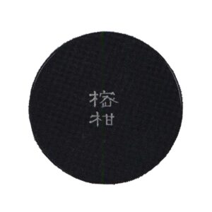 内盒 黑漆 圆形 金粉题字 附题跋