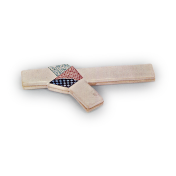 仁清　色绘结纹