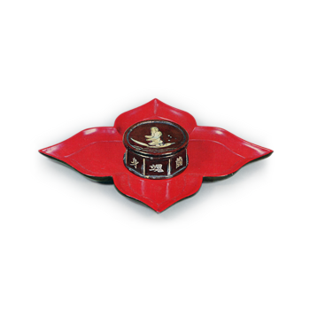 唐物　青贝芦叶达摩