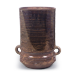 片身替釉筒水指