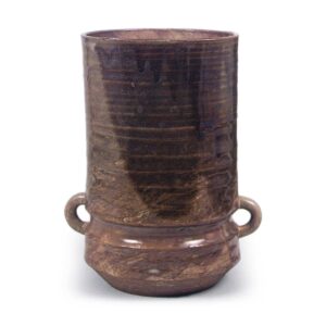 片身替釉筒水指