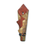 色绘熨斗挂花器