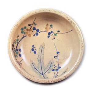 色绘松梅纹小碗