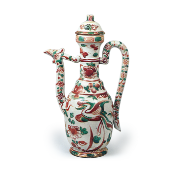 吴州赤绘写仙盞瓶