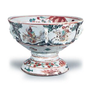 吴州赤绘仿铜台鉢