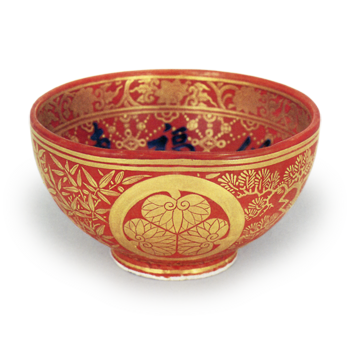 金襴手葵纹茶碗