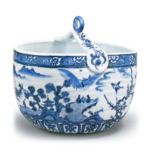 祥瑞写山水花鸟纹钓瓶水指