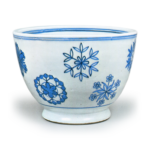 青花雪花纹水指