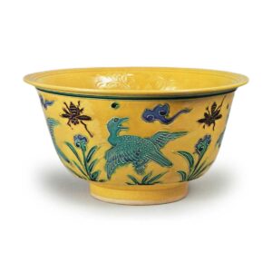 交趾仿花鸟纹碗