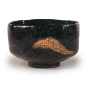 黑四方茶碗 铭“升” 道入