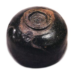 黑茶碗 铭“狮子” 道入