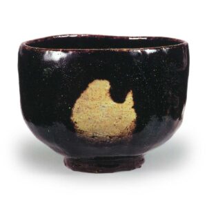 黑茶碗 铭“青山” 道入