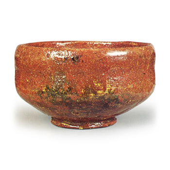 糖釉茶碗 题名“寒菊” 道入
