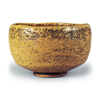 黒茶碗 銘朝賀 一入