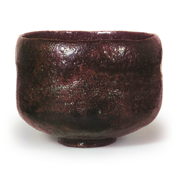 黑茶碗 铭“彩云” 一入