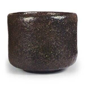 黑茶碗 题名“若武者” 宗入