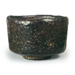 黑茶碗 题名“闲居” 左入