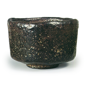 黑茶碗 题名“闲居” 左入