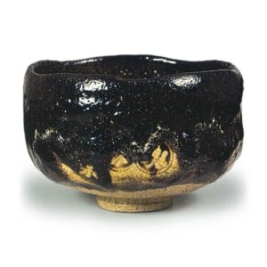 黑茶碗 题名“梅花” 弘入