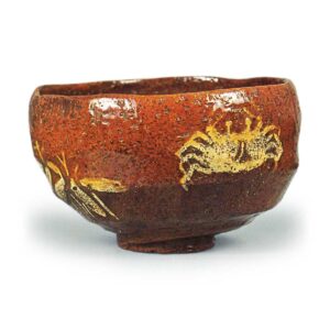 糖釉蟹纹茶碗 五代大樋