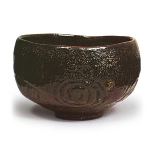 糖釉涡纹茶碗 五代大樋