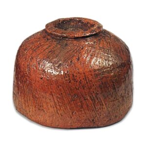 糖釉茶碗 二代大樋